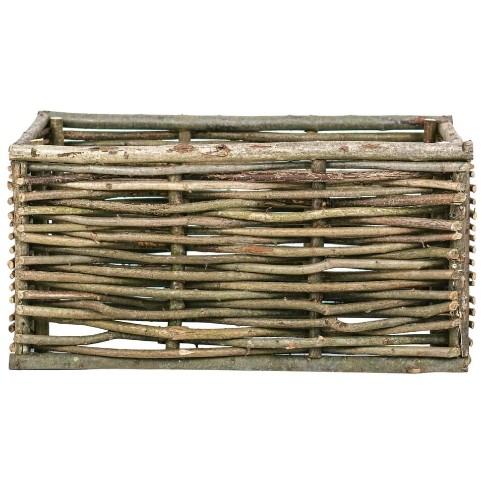 VidaXL Plantenbak Verhoogd 80x40x40 Cm Hazelaarhout - Afbeelding 2