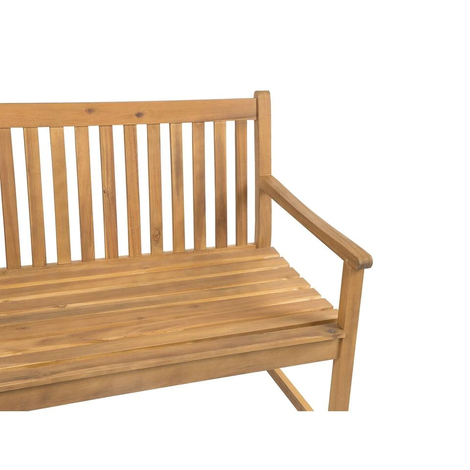 Beliani Tuinbank VIVARA - Lichte Houtkleur Fsc® Gecertificeerd Acaciahout - Afbeelding 4