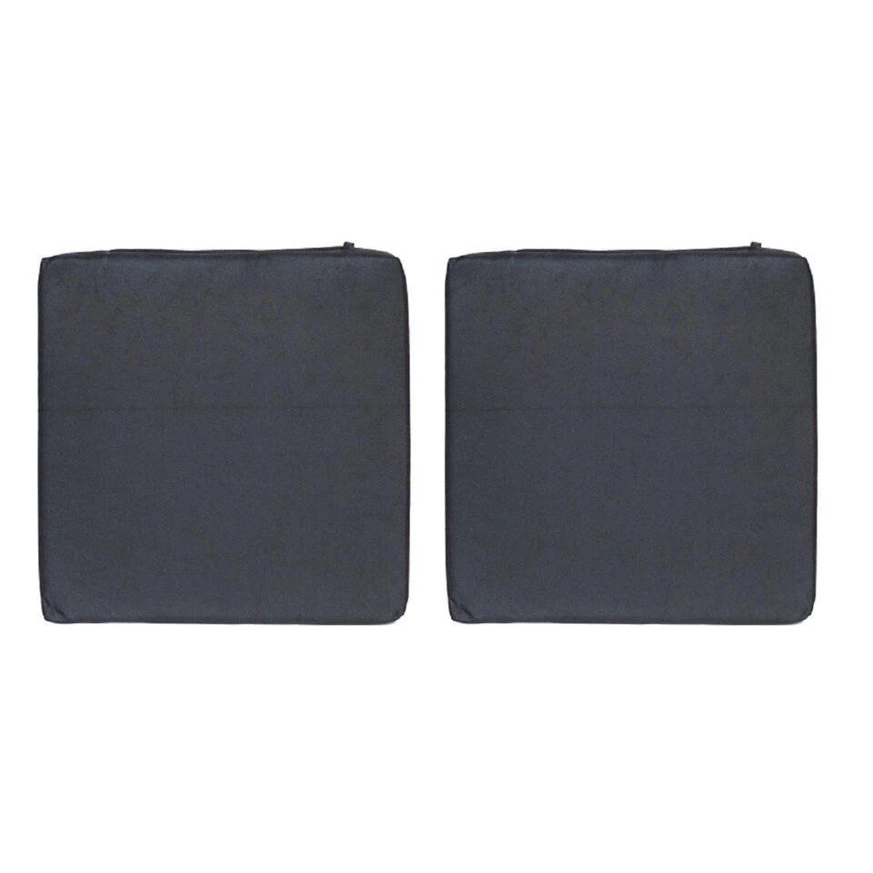 Anna's Collection Stoelkussen - Tuinstoel Zitkussen - Zwart - 40 Cm - Afbeelding 2