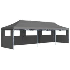 VidaXL Vouwtent Pop-up Met 5 Zijwanden 3x9 M Antraciet