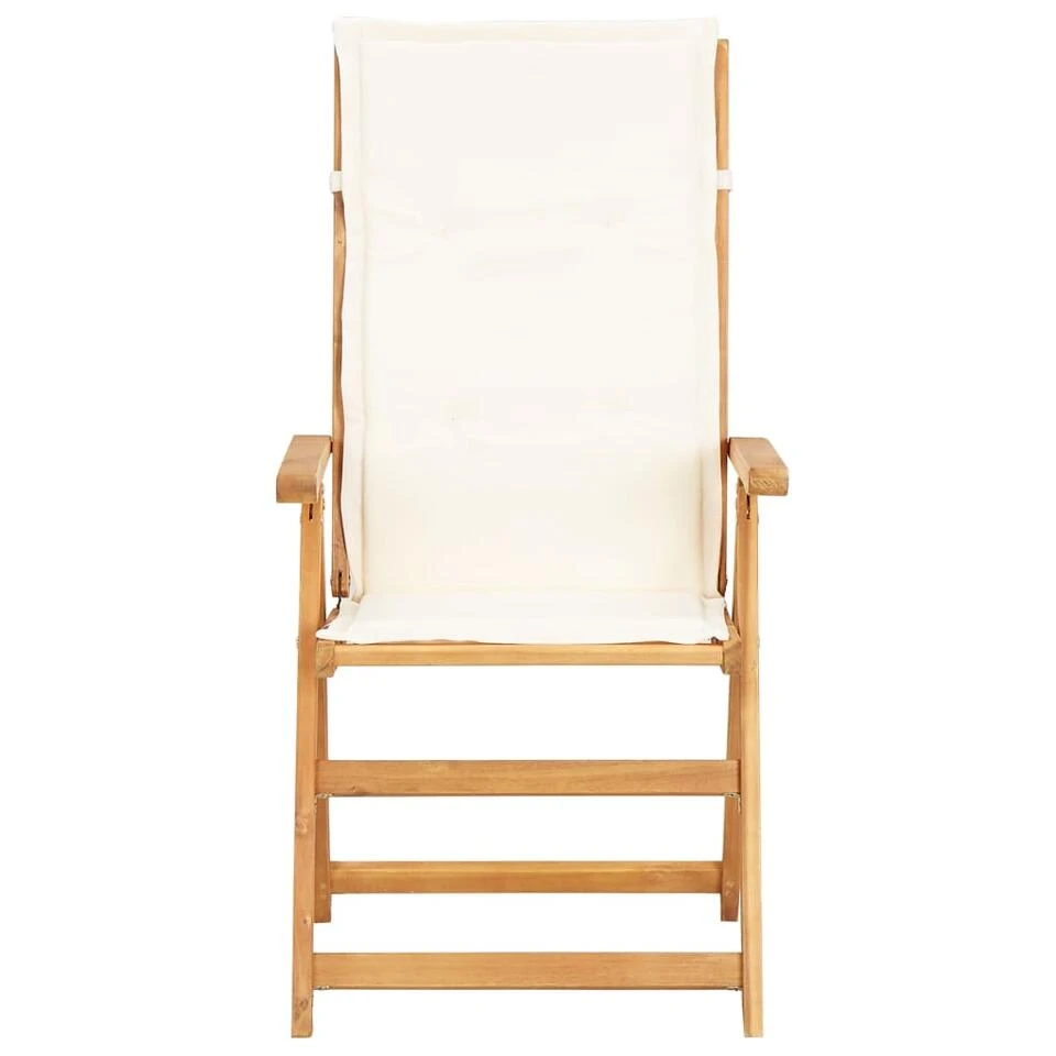 VidaXL Tuinstoelen 2 St Verstelbaar Massief Acaciahout Bruin - Afbeelding 2