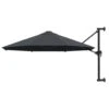 VidaXL Wandparasol Met Metalen Paal 300 Cm Antraciet