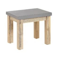 Beliani Tuinstoel OSTUNI - Grijs Vezelcement