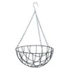 Nature Hanging Basket - Metaaldraad - Donkergroen - 16 X 30 X 30 Cm