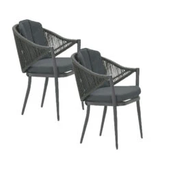 Garden Impressions Kyra Tuinstoel Mystic Grijs - 2 Stuks