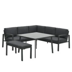 Garden Impressions Tropea Lounge Dining Set 5-delig-donker Grijs