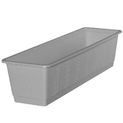 Geli Plantenbak - Lichtgrijs - Rechthoekig - Kunststof - 60 X 17,5 X 14,5 Cm