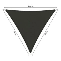 Shadow Comfort Waterafstotend, Driehoek 4x4x4,m Warm Grey Metset