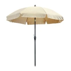 Madison - Parasol Lanzarote Round Ecru - 250cm - Beige