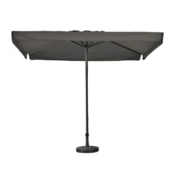 Madison - Parasol Profi-line 350x350cm - Vierkant - Volant - Grijs