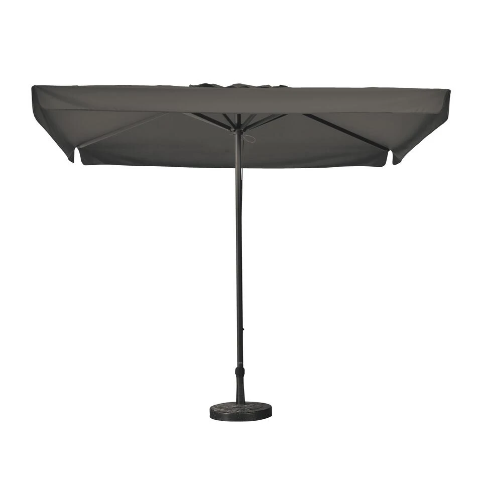 Madison - Parasol Profi-line 350x350cm - Vierkant - Volant - Grijs