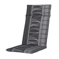 Madison - Hoge Rug - Lines Grey - 120x50 - Grijs