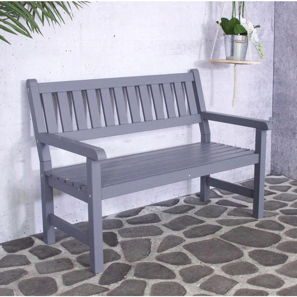 SenS-Line Bordeaux Tuinbank - Grenenhout - Grijs - Afbeelding 3