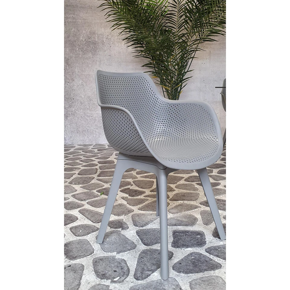 SenS-Line Jasper Tuinstoel - Kunststof - Grijs - Afbeelding 3