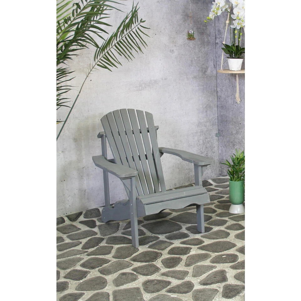 SenS-Line Adirondack Tuinstoel - Hout - Grijs - Afbeelding 2