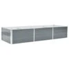 VidaXL Plantenbak Verhoogd 240x80x45 Cm Gegalvaniseerd Staal Grijs