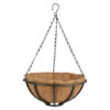 Esschert Design Hanging Basket - Metaal - Zwart - Met Inlegvel - 30 Cm