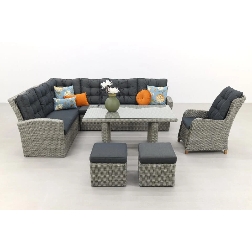 VDG - Lounge/diningset San Marino - Paloma Grijs + Tuinstoel - Afbeelding 2