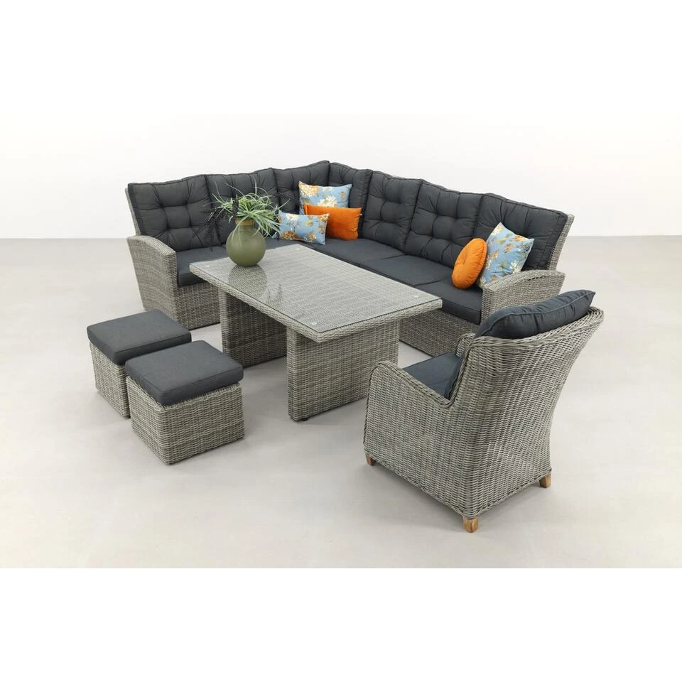 VDG - Lounge/diningset San Marino - Paloma Grijs + Tuinstoel - Afbeelding 4