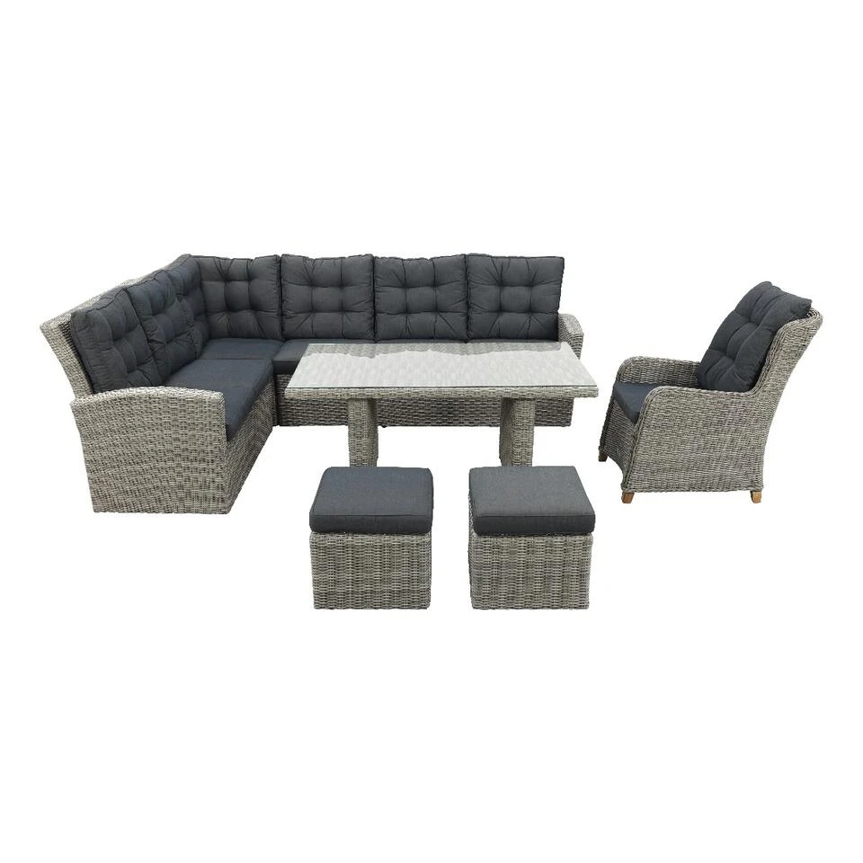 VDG - Lounge/diningset San Marino - Paloma Grijs + Tuinstoel