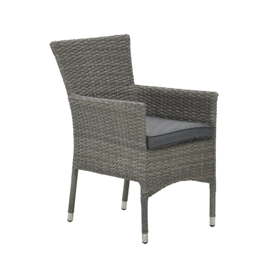 Garden Impressions Jerba Tuinstoel Grijs - 2 Stuks - Afbeelding 3