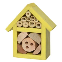 Decoris Insectenhotel - Geel - Vurenhout - 11 Cm