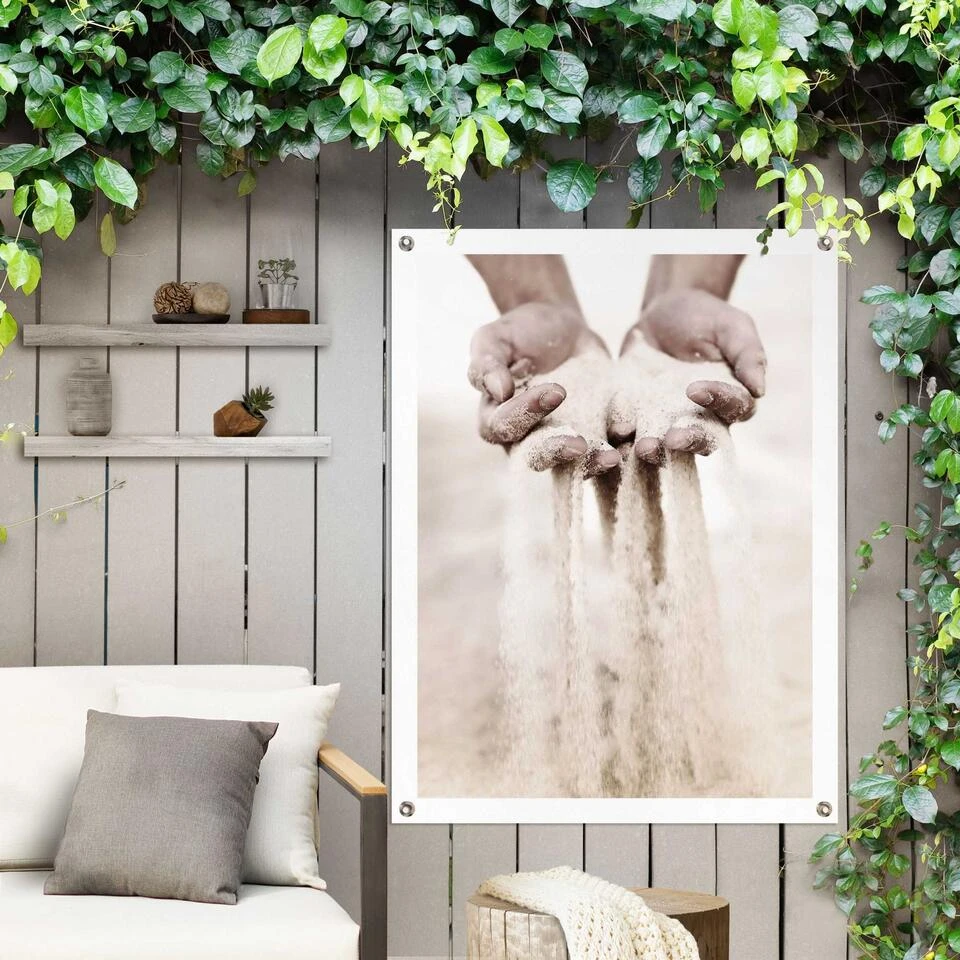 Tuinposter Zand 80x60 Cm Beige - Afbeelding 2