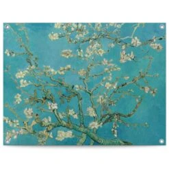 Tuinposter Van Gogh Amandelbloesem 60x80 Cm Blauw