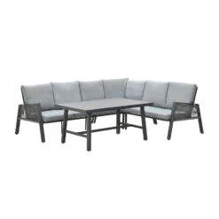 Garden Impressions Brendon Lounge Dining Set 4-delig R - Licht Grijs