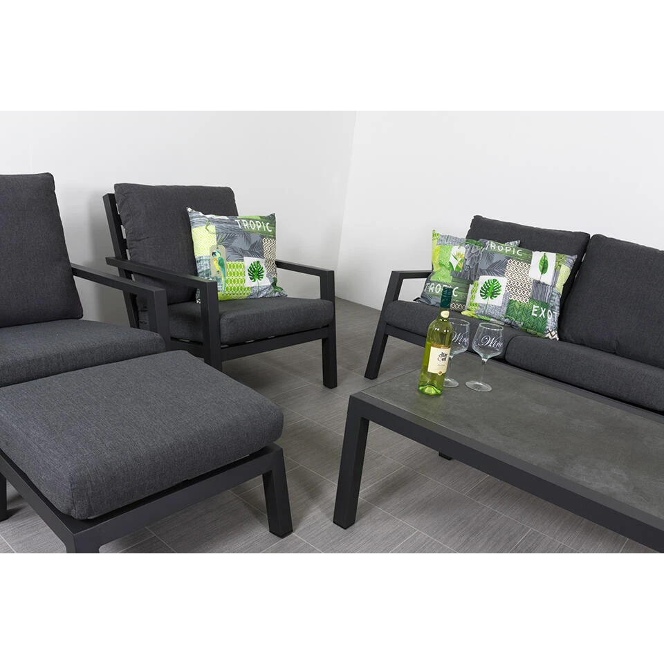 VDG Atlanta Loungeset - 5 Delig (inclusief Hocker) - Afbeelding 2