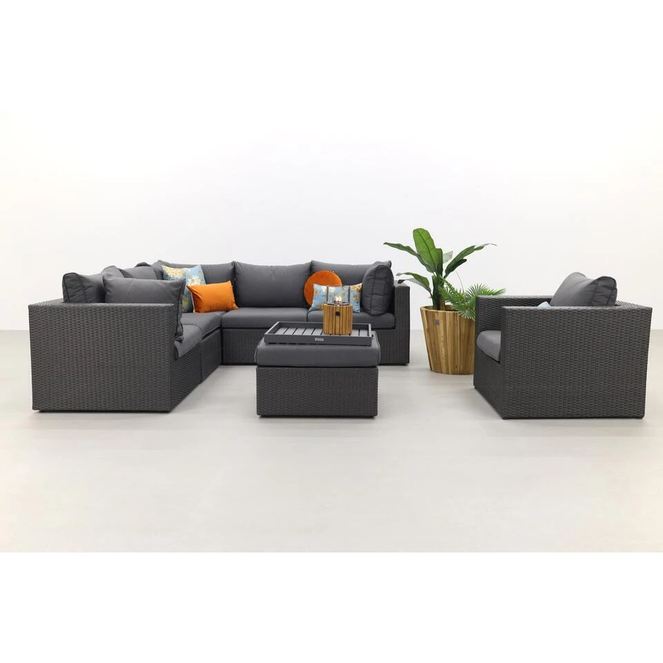 Suns Loungeset Parma - Inclusief Fauteuil - Antraciet - Afbeelding 3