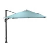 GIO Hawaii Deluxe Parasol 300x300cm - Frame D. Grijs - Doek M. Grijs