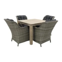 VDG King Paloma Grijs/Rome Grey 100 Cm. - Tuinset 5-delig