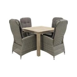 VDG Memphis/Rome Grey 100 Cm. - Tuinset 5-delig - Verstelbaar