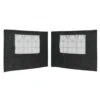 VidaXL Tentwanden Met Raam PE Antraciet 2 St