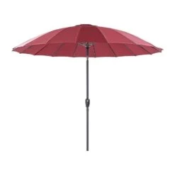 Beliani Marktscherm BAIA - Rood Polyester