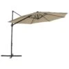 Beliani Cantilever Parasol SAVONA II - Beige Polyester