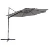 Beliani Cantilever Parasol SAVONA II - Grijs Polyester