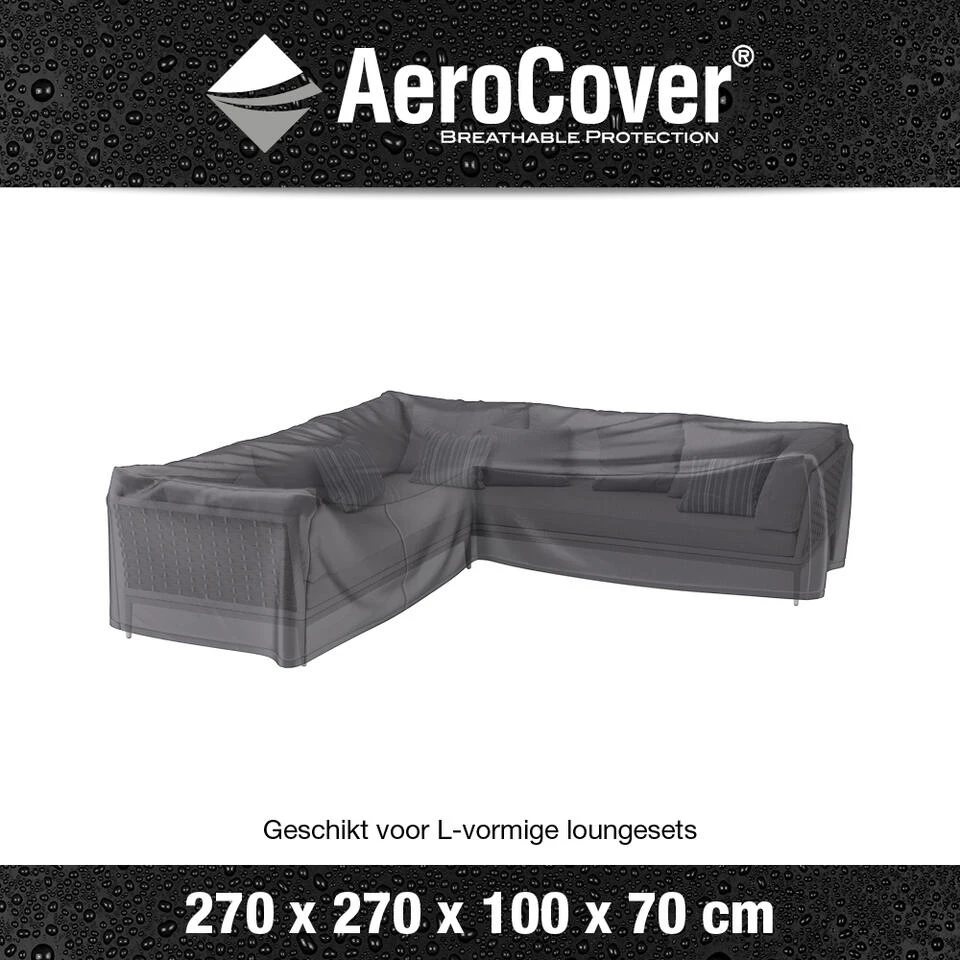 Aerocover Loungesethoes L-vorm 270x270 Cm - Afbeelding 3