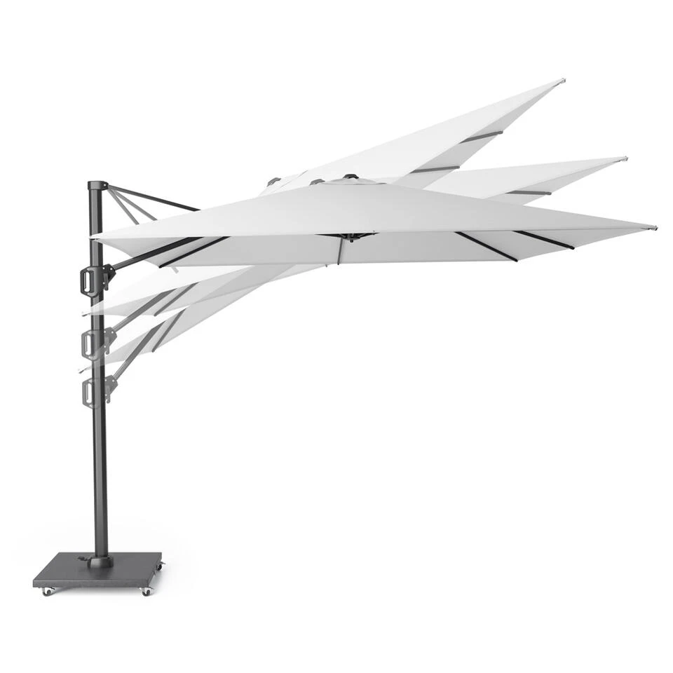 Platinum Voyager Rechthoek Zweefparasol T1 3x2 M. - Light Grey - Afbeelding 3