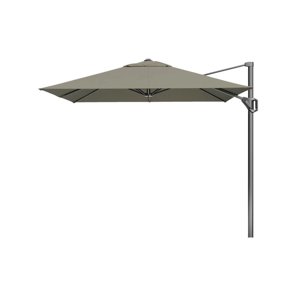 Platinum Voyager Zweefparasol T1 2.5x2.5 M. - Taupe Met Voet En Hoes - Afbeelding 2