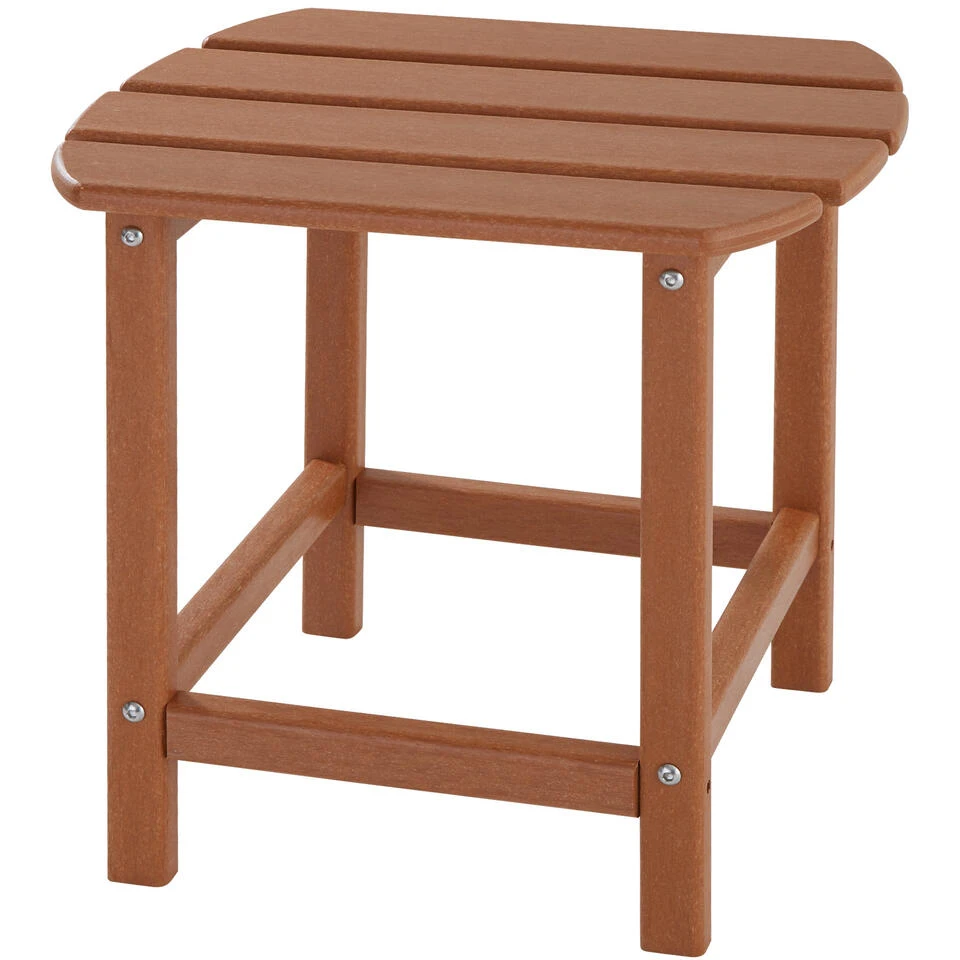 Tectake - Tuinstoel Janis Met Tafel - Houtlook - Bruin - Afbeelding 4