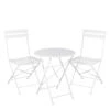 Mica Decorations Laurence Bistroset - Set Van 3 - Metaal - Wit