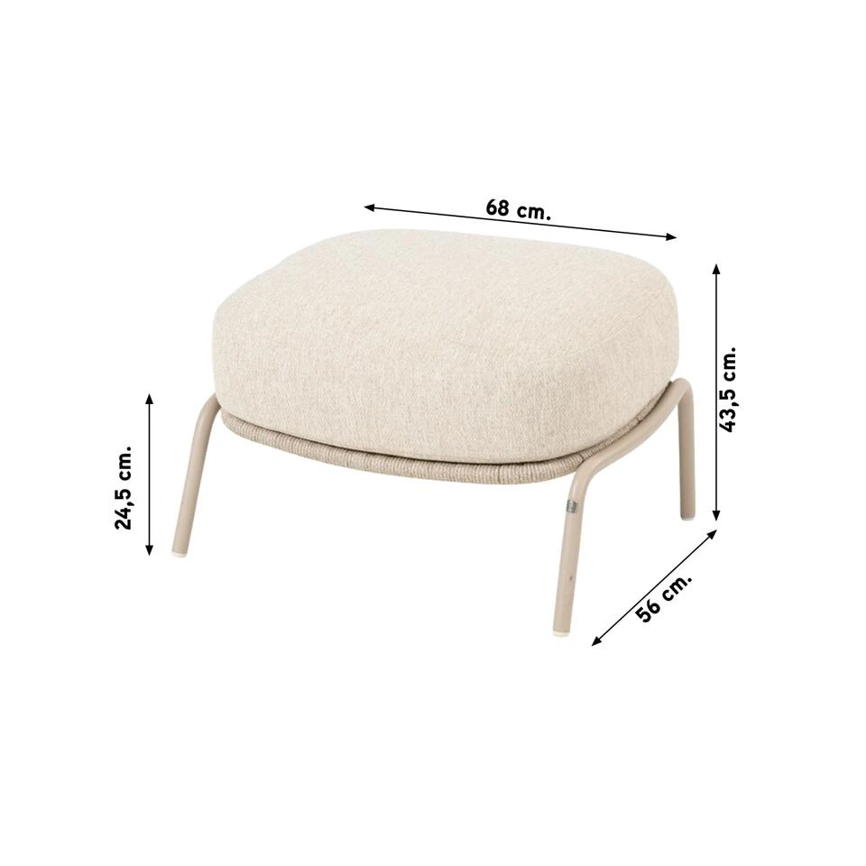 4 Seasons Puccini Voetenbank - Rope - Afbeelding 2