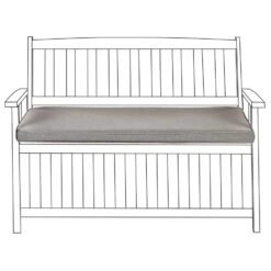 Beliani Zitkussen SOVANA - Grijs Polyester