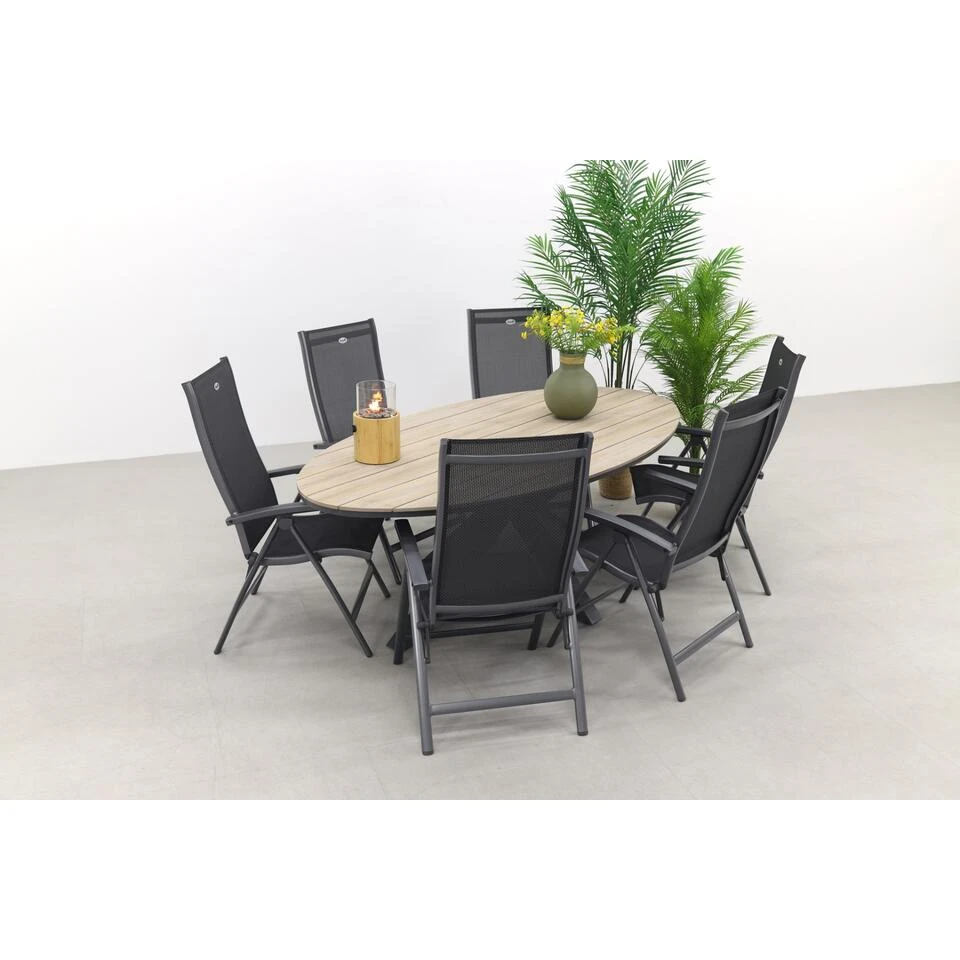 Hartman Napoli Xerix Verstelbaar/Edison 280x140 Tuinset Ovaal - Afbeelding 4