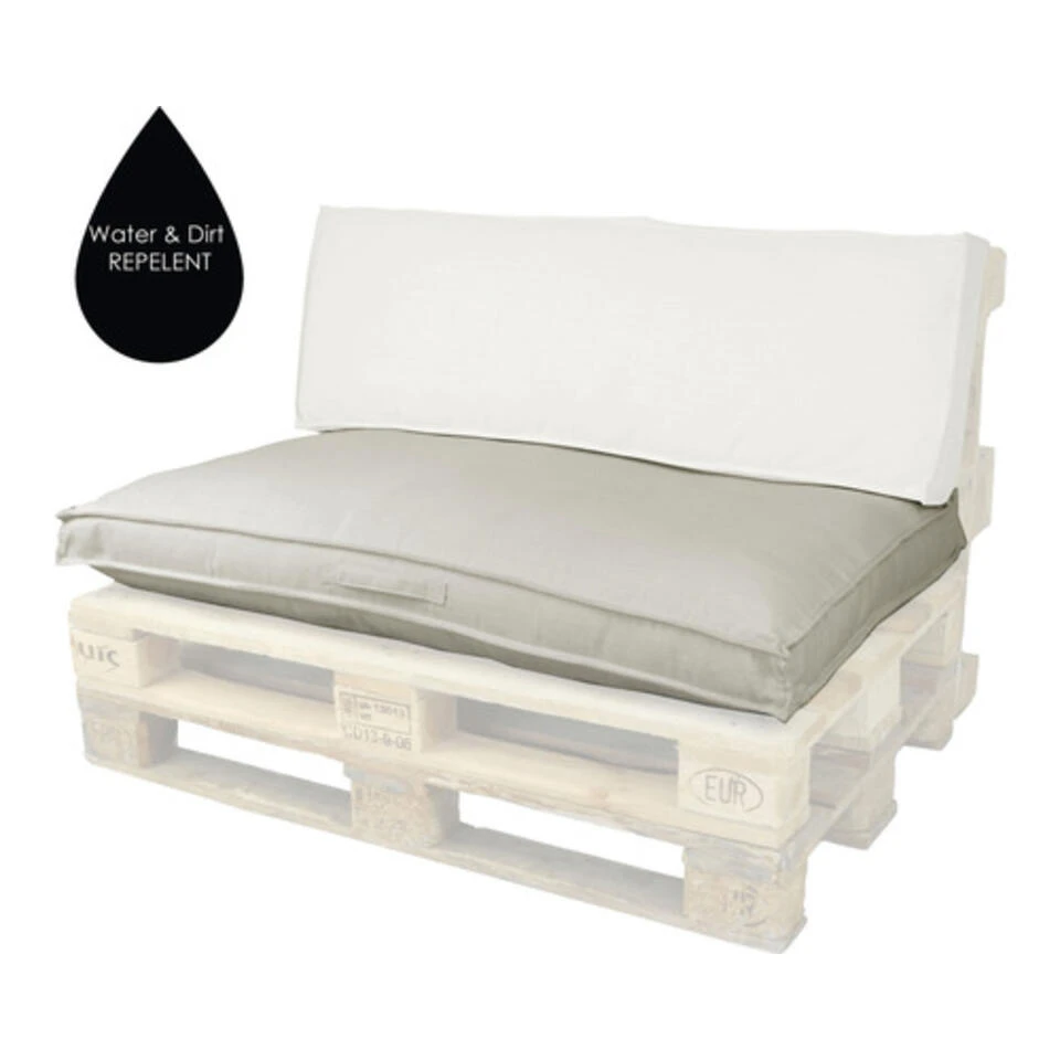 Unique Living Unique Zitkussen Luanda Licht Grijs - 120 X 80 Cm - Afbeelding 2