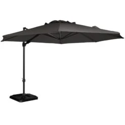 Exotan Parasol Buiten Roma - Aluminium - Antraciet - 265x350x350