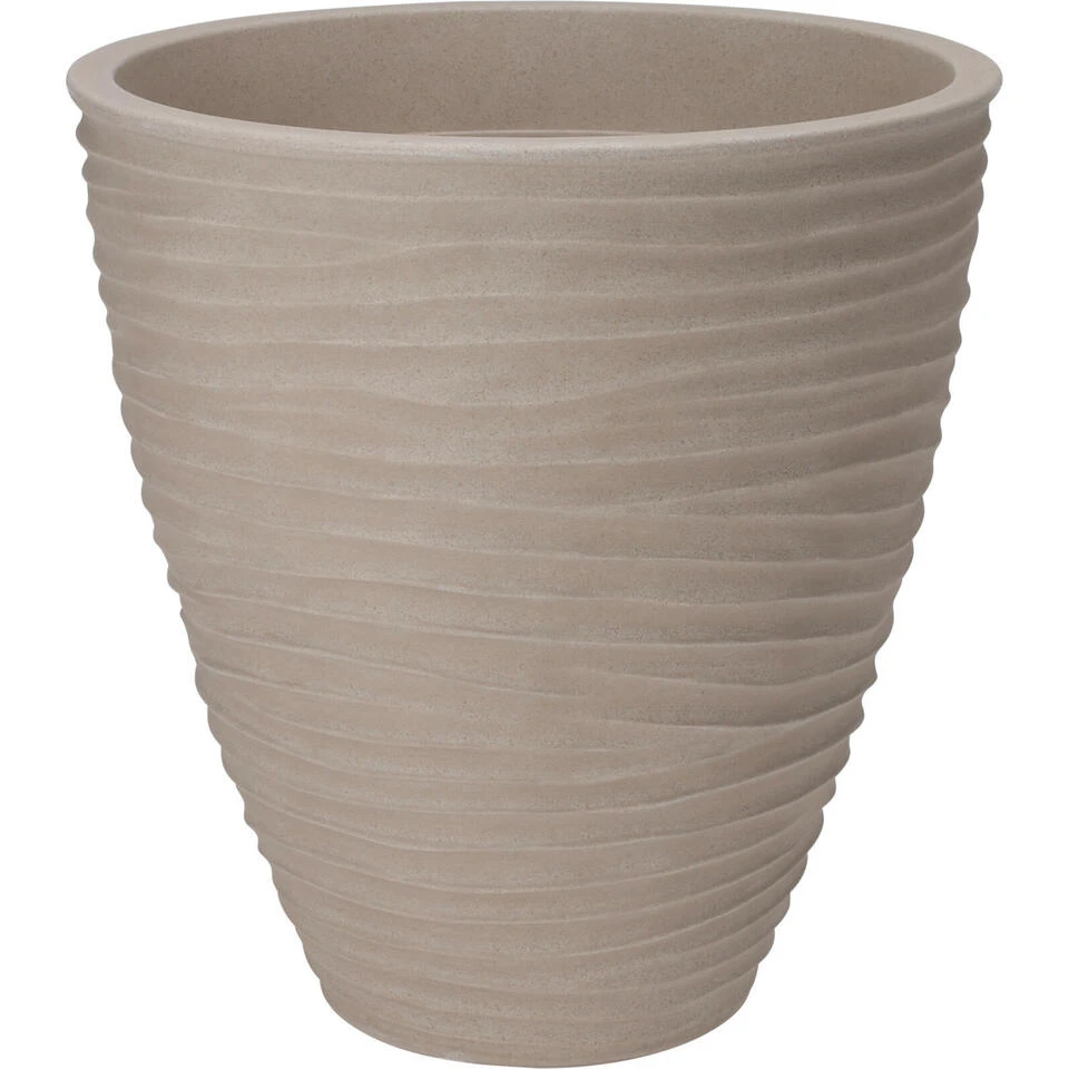 Pro Garden Plantenpot - Tuin - Kunststof - Zand/beige - D40 X H42 Cm