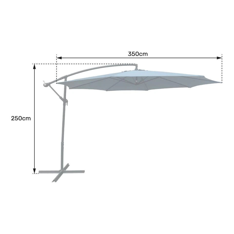 Happy Garden Schaduwzeilen OAHU - Blauw - Staal - Afbeelding 4